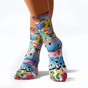 Damen WIGGLESTEPS Socken - ONE SIZE (Gr. 36/40) - Motiv: 00475 - Graffitti One 1 - Bild 1 von 6