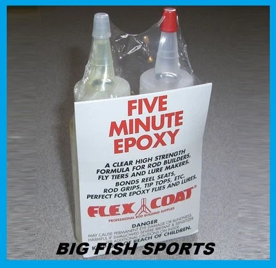 FLEX COAT 5 Minute Epoxy #Q4 Rod Building and Repair FREE USA SHIPPING! - Image 1 of 3