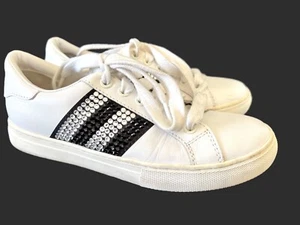 Marc Jacobs empire Embellishment Crystal Leather sneaker shoes Size 36EU 6US - Picture 1 of 7