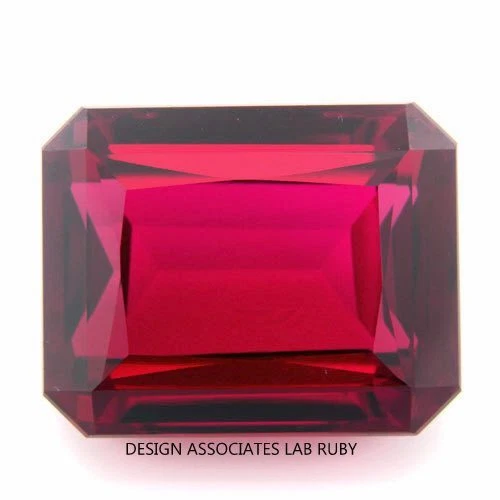 22X18  MM EMERALD CUT MAN MADE RUBY  AAA GRADE - Image 1 of 1