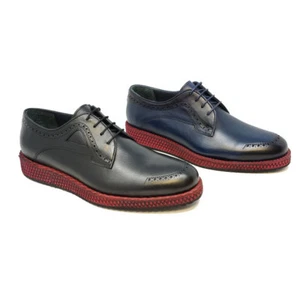 Genuine Leather Trendy Fashion Casual Handmade Sneaker - Picture 1 of 12