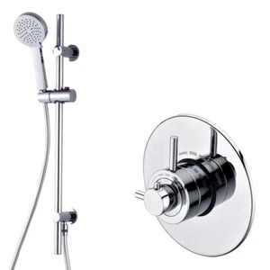 Moderno Kit de Ducha Termostática Oculta Cromo Concéntrico 4 - Imagen 1 de 5