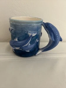 Tazza balena, 3D, figura con manico delfino Wyland Studios Sea Life tazza blu vivo - Foto 1 di 6