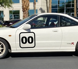 Number Plate Decals Racing autocross Rally / Motorsport - Custom Number NP5 - Picture 1 of 3