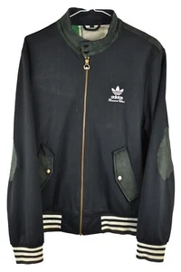 ADIDAS Black Windcheater Jacket size S Mens Full Zip Bomber Vintage Sportswear - Picture 1 of 10