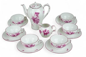 Alte Mokka Service für 6 Personen - Bezeichnet Ludwigsburg ohne Zuckerdose - Bild 1 von 7