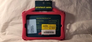 10" Protect Onn Heavy Duty Pink Tablet Bumper Case Silicone Gel Universal - Picture 1 of 3