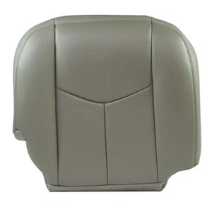 2003 2004 2005 2006 Chevy Silverado Driver Bottom Leather Seat Cover Grey-922 - Picture 1 of 13