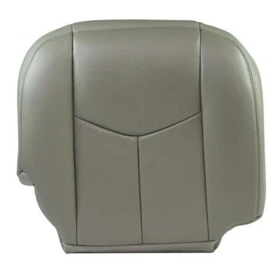 Cubierta de asiento de cuero inferior del conductor gris Chevy Silverado 2003 2004 2005 2006-922 Foto 1 de 4