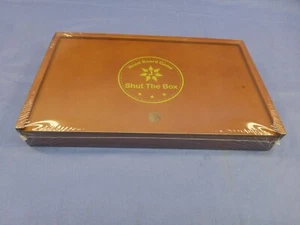 Wood Board Game Shut the Box Game New Factory Sealed - Picture 1 of 4