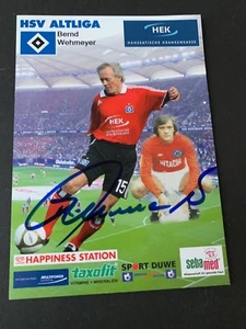 Tarjeta de autógrafo firmada BERND WEHMETER HSV 10x15 - Imagen 1 de 1