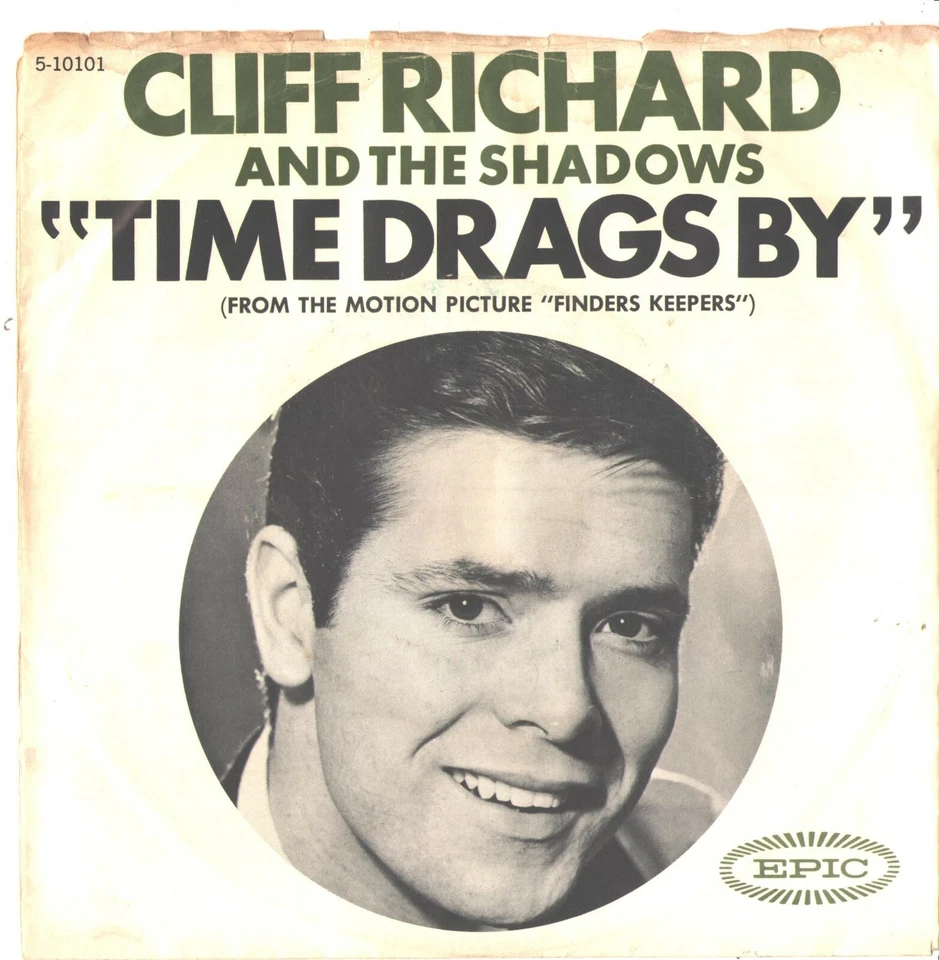 CLIFF RICHARD/SHADOWS--PICTURE SLEEVE + 45--(TIME DRAGS BY)--PS--PIC--SLV - Image 1 of 1