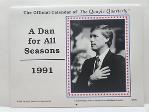 1991 Dan Quayle Quartely Calendar 44th Vice President Picture Views C2 - Picture 1 of 9