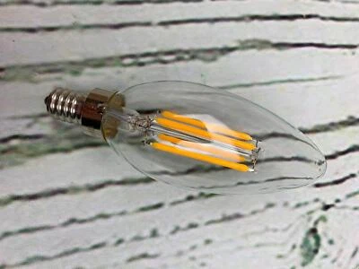 LED Chandelier Bulb 4 Watt 40 Watt Equal - Image 1 of 4