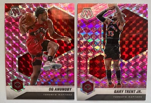 Lote de 2 tarjetas Gary Trent Jr. + OG Anunoby 2020-21 camuflaje rosa mosaico #190 #135 🙂 - Imagen 1 de 6