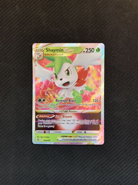 Preços baixos em Jogos de cartas colecionáveis individuais Shaymin Pokémon  TCG ultra raros em inglês