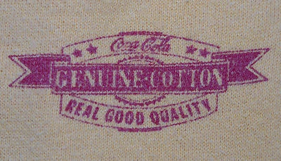 Camiseta amarilla manga larga vintage años 70/80 Coca-Cola 'algodón genuino' para hombre talla M Foto 1 de 4