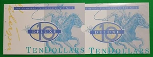 1995 AUSTRALIAN $10 DELUXE LOW NUMBERED FOLDERS NOTE SERIAL NUMBER AA 95 00 6305 - Picture 1 of 6