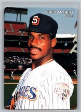 Fred McGriff 1992 Mother's Cookies San Diego Padres #4 Baseball Card PROMO