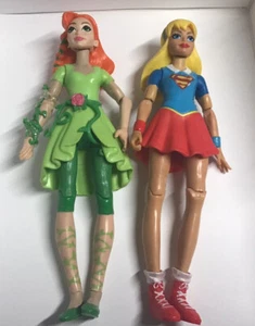 DC Super Hero Girls 6" Figures Supergirl And Poison Ivy - Picture 1 of 3