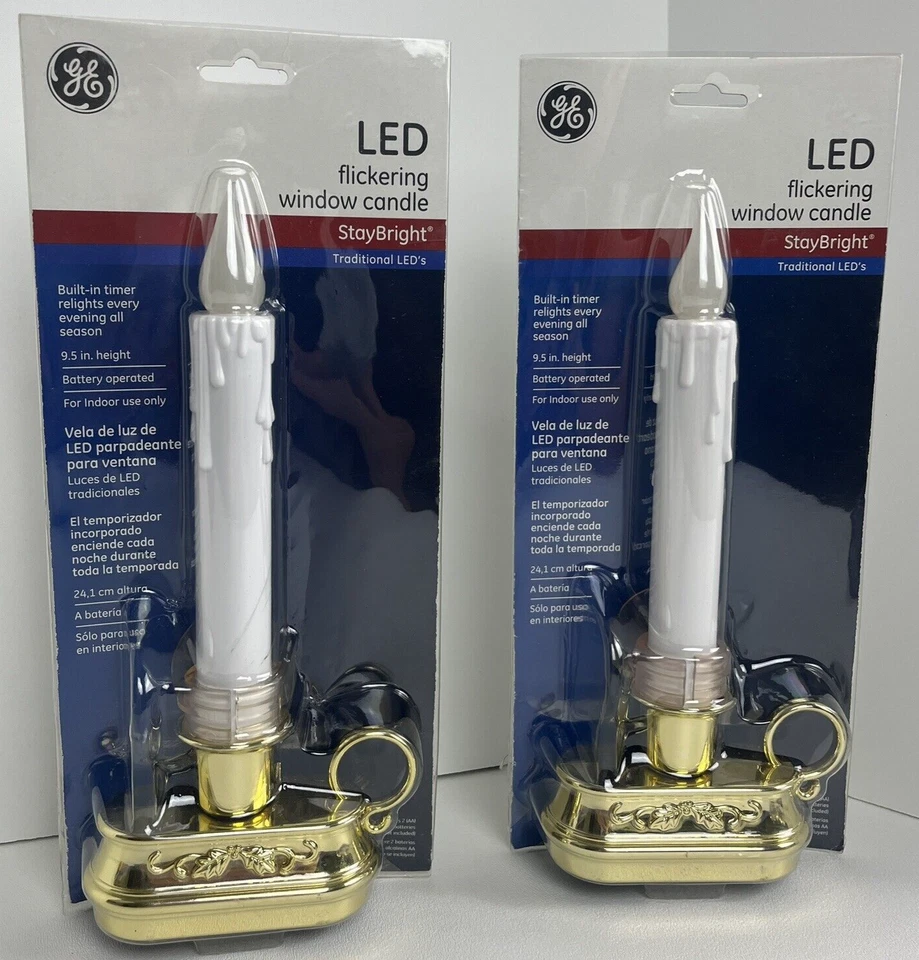 Nicolas Holiday 78208 Ge Christmas LED Flickering Window Candle Battery-powered