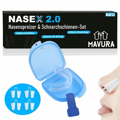 NASEX Premium Nasenspreizer & Schnarchschiene Schnarchen Sport Fitness Version2 - Bild 1 von 4