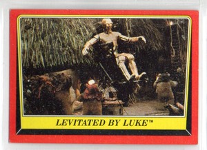 Levitated by Luke 1983 Topps Return of the Jedi #83 EX {0127
