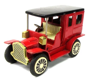 early style FORD? CAR LIMO Japan tin litho friction 6" long 1960's by SSS wb - Picture 1 of 11
