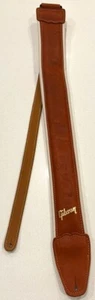 Gibson Leather Guitar Strap Padded Montana Comfort Strap Bird Inlay ASAC-TAN - Picture 1 of 10