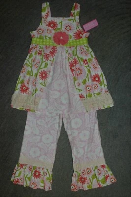 Juego de 2 piezas (túnica y pantalón) Peaches 'n Cream para niñas - talla 6X - nuevo con etiquetas Foto 1 de 4