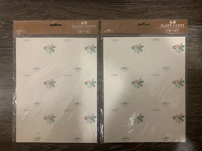 Lote de 2 Pack TARJETAS DE LUGAR de Bella Bug 48 TARJETAS cada paquete. ¡Nuevo!! Foto 1 de 3