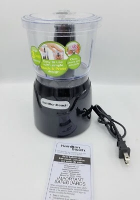 Hamilton Beach Electric Vegetable Chopper & Mini Food Processor, 3-Cup, Black - Image 1 of 4