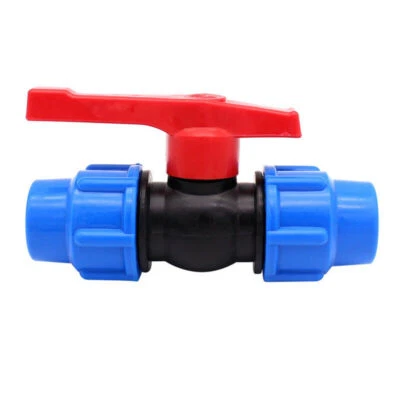 PE Rohr PP Kugelhahn mit Außengewinde Absperrhahn Kugelventil Fitting 20mm XS - Bild 1 von 4