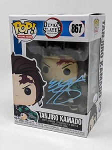 Funko Pop firmado por Zach Aguilar Demon Slayer Tanjiro Kamado #867 certificado por la JSA - Imagen 1 de 7