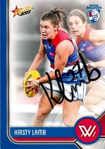 Signed 2023 Western Bulldogs AFLW Select Footy Stars Card - Kirsty Lamb - Picture 1 of 3