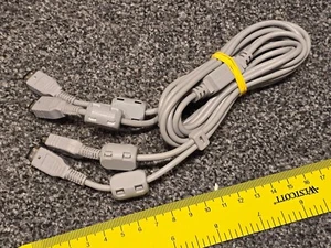 NINTENDO GAMEBOY ADVANCE GBA SP 4 PLAYER LINK UP CABLE LEAD MULTIPLAYER ADAPTER - Picture 1 of 2