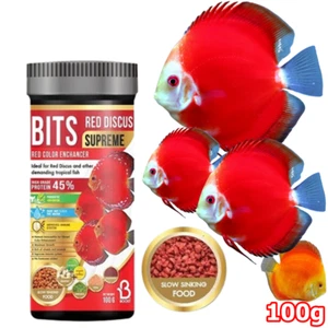 ALIMENTO PARA PECES POMPADOUR ACELERA EL CRECIMIENTO DEL COLOR MEJORA EL TONO ROJO BIST DISCUS 100 G - Imagen 1 de 7