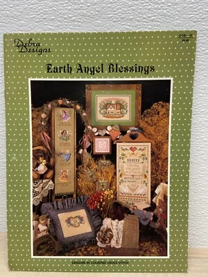 Vintage 1989 Debra Designs Eart Angel Blessing Cross Stitch Craft Book - Image 1 of 3