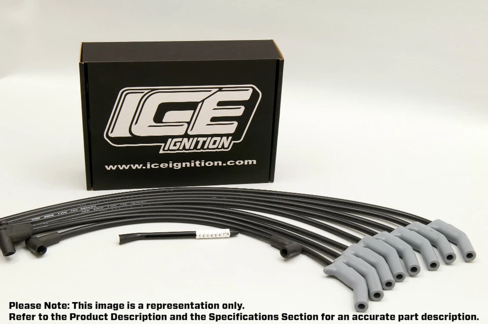 ICE Ignition PRO 100 9 mm CUSTOM Leads - BB CHEV, MALE Dist. Custom Leads - Image 1 of 1