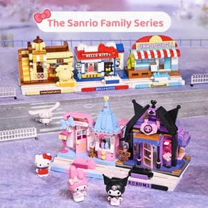 Sanrio Building Blocks City Shops Sets in Retail Box Kids Toys Gift Cinnamoroll - Picture 1 of 25
