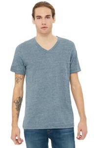 BC3005CVC BELLA+CANVAS Unisex Heather CVC V-Neck Tee - Picture 1 of 10