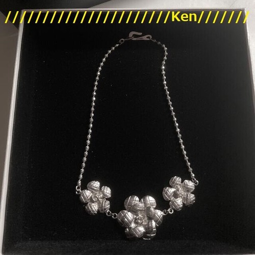 CHANEL Collana Ciondolo Girocollo Catena AUTENTICA Vintage Rara Camelia Matrasse Coco FS