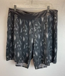 Lululemon Shorts Men's XL Black/ Gray Surge 9” Inseam Linerless athleisure - Picture 1 of 8