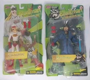 Bluntman And Chronic 2002 Set Of Two Figures On Card Sealed - Imagen 1 de 4
