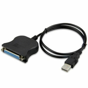 New USB 2.0 to IEEE-1284 25 Pin Parallel Printer Connector Adapter Cord Cable - Picture 1 of 4