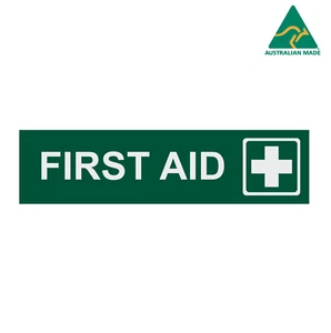 First Aid Vinyl Decal Sticker Sign 22 cm x 5.6 cm - Picture 1 of 1