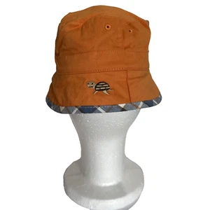 Oshkosh Bucket Fishing Hat Reversible Orange Plaid Toddler Boy 2-4T Beach Pool - Picture 1 of 10
