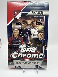 2023 Topps Chrome MLS Soccer Factory Sealed Hobby Box - Possible Messi Autos