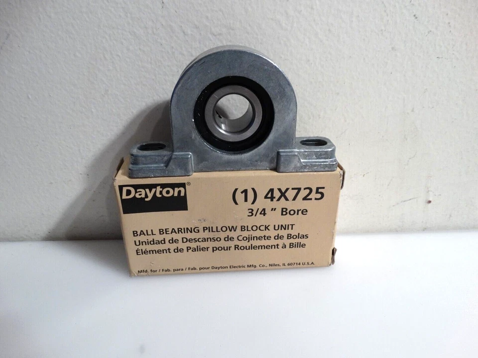 4X725 Dayton Ball Bearing Pillow Block