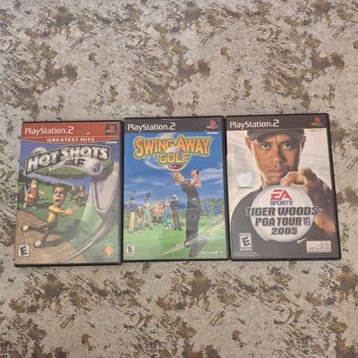 Sony PlayStation 2 Video Games Hot Shots Golf 3 Swing Away Golf PGA 2005 PS2 Lot - Image 1 of 4